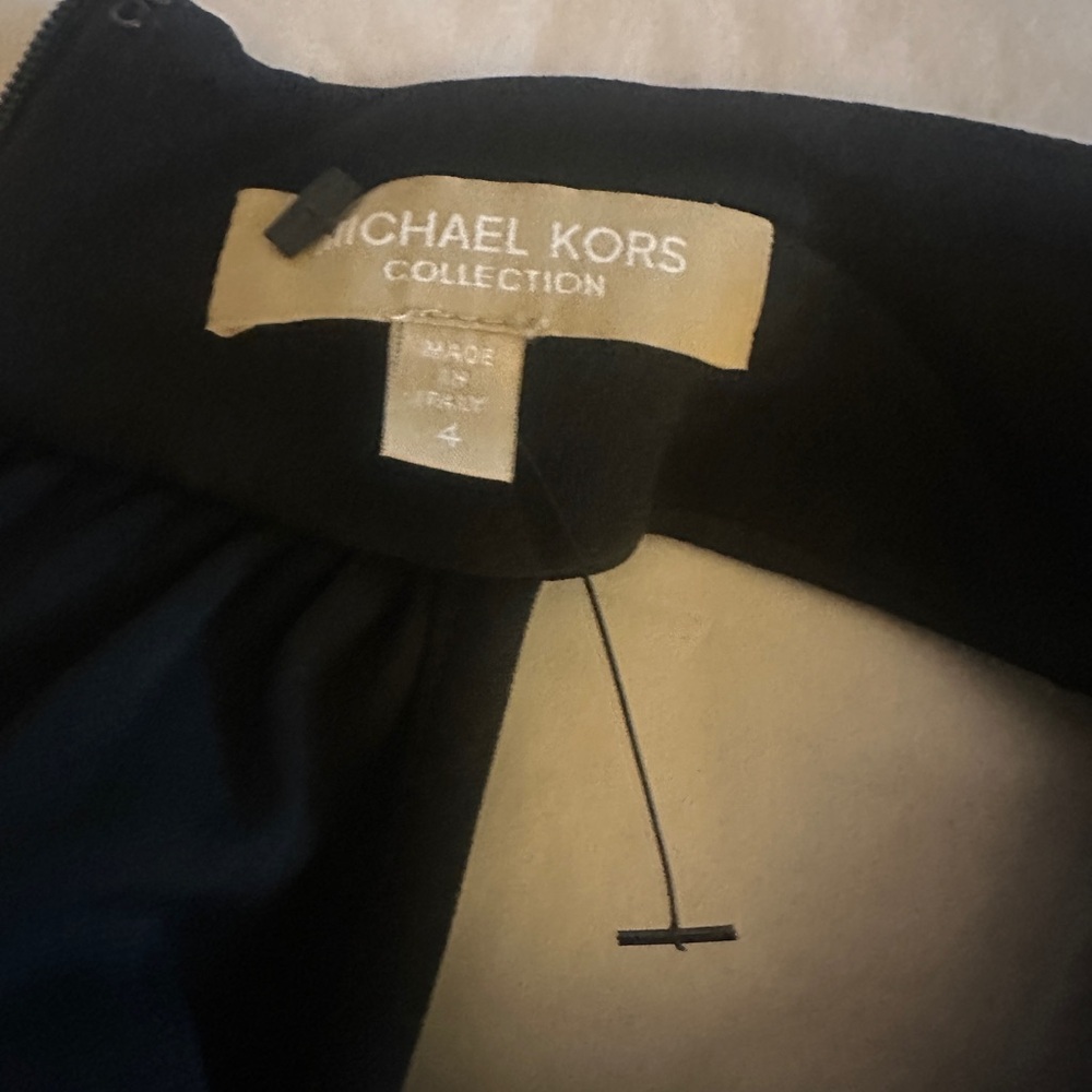 EUC Michael Kors Collection Black Halter Dress with Choker Collar - Picture 13 of 14
